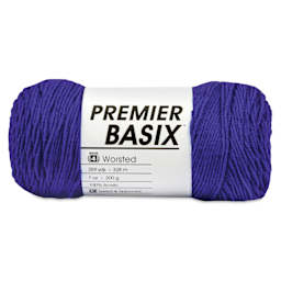 Premier Yarn Basix Worsted Yarn - Royal Blue