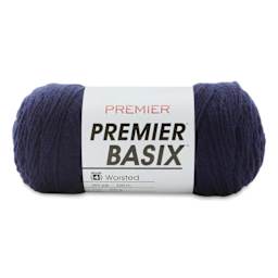 Premier Yarn Basix Worsted Yarn - Navy