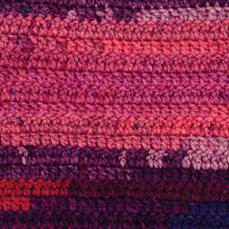 Premier Yarn Colorfusion Chunky Yarn - Flirtatious, 109 yards finished crocheted example