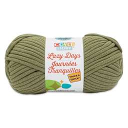 Lion Brand Cover Story Lazy Days Thick & Quick Yarn - Olive, 125 yards