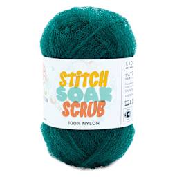 Lion Brand Stitch Soak Scrub Yarn - Quetzal Green, 92 yds