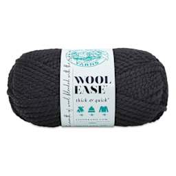 Lion Brand Wool Ease Thick & Quick Yarn - Black, 106 yds