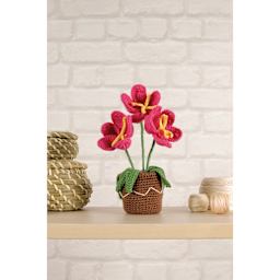 DMC Amigurumi Plant Kit - Flower Pot, finished