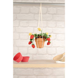 DMC Amigurumi Plant Kit - Summer Strawberries, finished