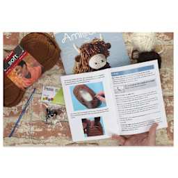 Leisure Arts Amigurumi Crochet Kit - Highland Cow in progress