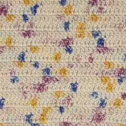 Premier Yarn Elle By Me Charlotte Multi Yarn - Goldenrod - finished knitting pattern example, dots