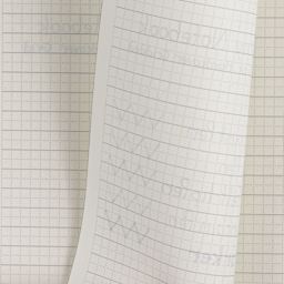 Lamy Hardcover Notebook, bleed of pen marks on grid paper
