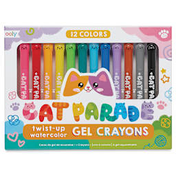 Ooly Cat Parade Watercolor Gel Crayons, in packaging