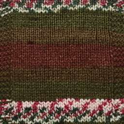 Premier Yarn Bloom Chunky Yarn - Christmas Cactus, 109 yds showing knitted pattern example