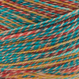 Fibra Natura Cobblestone Yarn - Mai Tai to show texture
