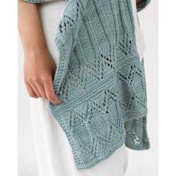 Quince & Co Willet Yarn - Wake, knit sample