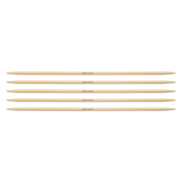 Skacel by Addi Bamboo Double Pointed Knitting Needles - Pkg of 5, US 03, 8"