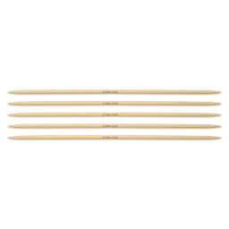 Skacel by Addi Bamboo Double Pointed Knitting Needles - Pkg of 5, US 05, 8"