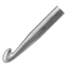 Skacel by Addi Olive Wood Crochet Hook - US I, 5.50 mm close up to show hook