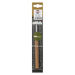 Skacel by Addi Olive Wood Crochet Hook - US I, 5.50 mm front of packaging