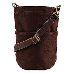 Twig & Horn Canvas Bucket Bag - Chocolate