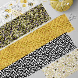 Create It Fabric Strips - Pkg of 20, Bee Designs, 2.5" x 42"