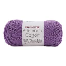 Premier Yarn Afternoon Cotton Yarn - Orchid, skein
