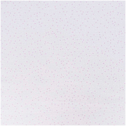 Rico Design Printed Cotton Fabric - White and Rose Triangles, 50 cm x 140 cm