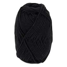 DMC Happy Cotton Yarn - Liquorice Black 775, 20 g out of package