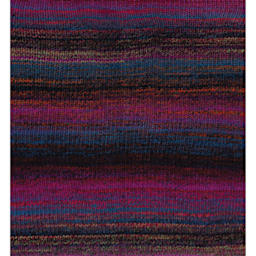 Sample made with DMC Pirouette Yarn 847 Red Violet