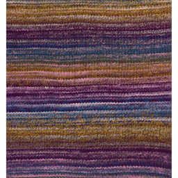 Sample made with DMC Pirouette Yarn 839 Blue