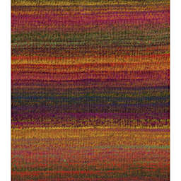 Sample made with DMC Pirouette Yarn 843 Yellow Orange