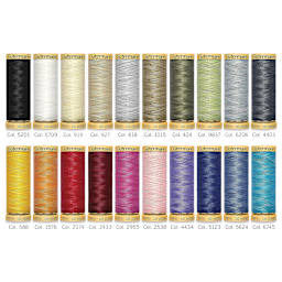 Gutermann Natural Cotton 50 Sewing Thread - Set of 20, Basic Shades, 109 yds