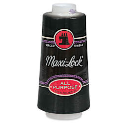 Maxi-Lock Thread - Black, 6000 yd Spool