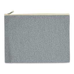 Harvest Import Recycled Canvas Zipper Pouches - Side view of large Zipper pouch