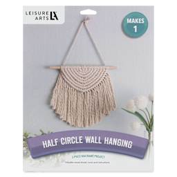 Leisure Arts Macramé Half Circle Kit, front of packaging
