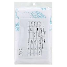 Design Works Stamped For Embroidery Pillowcase - Bees, Pkg of 2, back of the packaging