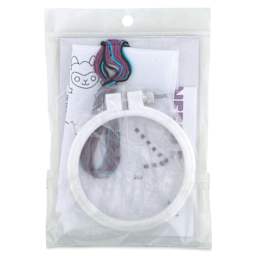 Design Works Thread Punch Needle Kit - Llama, back of the packaging