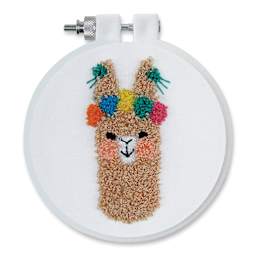 Design Works Thread Punch Needle Kit - Llama with Crown