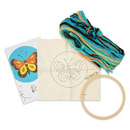 Design Works Yarn Punch Needle Kit - Monarch, kit contents