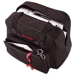 Singer Universal Sewing Machine Canvas Tote Bag, opened pockets