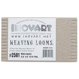 Inovart Chipboard Weaving Looms - Mini, 3-1/2" x 6", Pkg of 12
