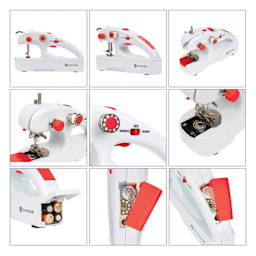 Singer Stitch Quick Plus Handheld Mending Machine, close-up of the features (batteries not icluded)