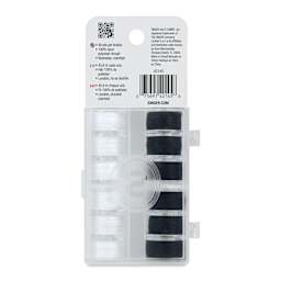 Singer Sewing Machine Bobbins - Class 15, Black / White, Pkg of 12, back of the packaging