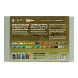 Bruynzeel Design Pastel Pencils - Assorted Colors, Set of 24 (back of package)