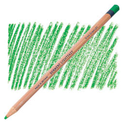 Derwent Lightfast Colored Pencil - Grass Green pencil and swatch