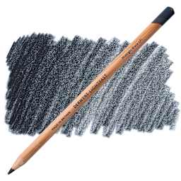 Derwent Lightfast Colored Pencil - Midnight Black pencil and swatch