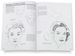 The Art of Drawing People - Inside spread showing women's heads
