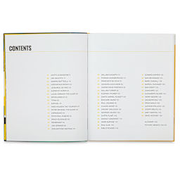 50 Artists You Should Know - Inside spread of Table of Contents
