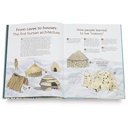 From Mud Huts to Skyscrapers - Spread discussing earliest Shelters

