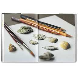 The Realism Challenge - Brushes and pencils shown with seashells
