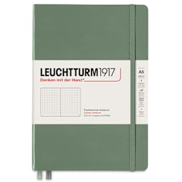 Leuchtturm1917 Dotted Hardbound Notebook - Olive, 5-3/4" x 8-1/4"