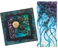 geomorphic watercolor mosaics