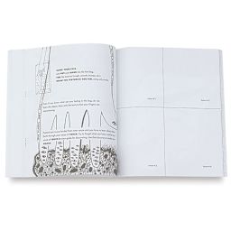 The Drawing Mind - Spread with exercise about feeling different Textures 
