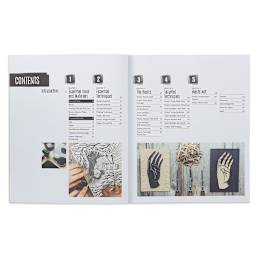 Block Print Magic - Inside spread of Table of Contents

